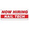 Signmission Now Hiring Nail Tech Banner Apply Inside Accepting Application Single Sided B-30279 - alternate 1